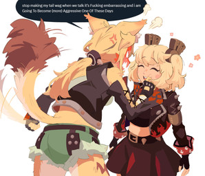 accessory angry anthro belt blonde_hair blush blush_stickers bottomwear breasts butt cheek_pinch clothed clothing crop_top cross-popping_vein dialogue duo ear_blush eyes_closed female female/female female_anthro female_focus female_human fingerless_gloves fingers flower_symbol fur gloves hair hair_accessory handwear jacket leather leather_clothing leather_jacket leather_topwear looking_at_another looking_at_partner male midriff navel open_mouth pigtails ponytail pose profanity rear_view shirt shorts simple_background size_difference skirt smile speech_bubble tail tail_motion tailwag talking_to_another text topwear tuft twintails_(hairstyle) vest white_body white_fur yellow_body yellow_fur mangedugruau mihoyo zenless_zone_zero burnice_white pulchra_fellini felid feline human mammal thiren 2025 colored detailed digital_drawing_(artwork) digital_media_(artwork) english_text hi_res shaded