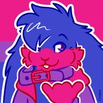 anthro bisexual_pride_colors buckteeth clothed clothing collar eyebrows floppy_ears gesture hand_gesture head_tuft hoodie lgbt_pride looking_at_viewer lop_ears male outline oversized_collar pride_color_background pride_colors raised_eyebrows shaka_sign shirt simple_background smile smirk solo teeth topwear tuft white_outline cloudpie conditional_dnp lgbt_pride_month savy_rabit domestic_rabbit english_lop lagomorph leporid lop_rabbit mammal oryctolagus rabbit 1:1 2024 bust_portrait clip_studio_paint_(artwork) digital_drawing_(artwork) digital_media_(artwork) icon portrait restricted_palette