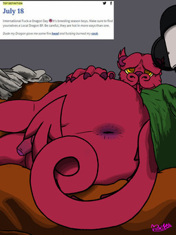 anthro anus balls butt claws clothed clothing curling_tail electronics fingers flaccid folded_clothing foreskin furniture genitals horn lying male microphone pantsless penis perineum pointed_tail pointed_tongue pop_filter shirt sofa solo spread_butt spreading tail text tongue topwear yellow_eyes pookashifts european_mythology mythology urban_dictionary pooka_(pookashifts) dragon mythological_creature mythological_scalie reptile scalie western_dragon wingless_dragon 2025 artist_name colored digital_drawing_(artwork) digital_media_(artwork) english_text portrait shaded signature