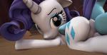 blinking blue_eyes butt butt_jiggle butt_slap duo female feral hair horn jiggling looking_back purple_hair raised_tail slap spanking tail fishimira friendship_is_magic hasbro my_little_pony mythology rarity_(mlp) equid equine mammal mythological_creature mythological_equine unicorn 2018 3d_(artwork) 3d_animation animated digital_media_(artwork) short_playtime source_filmmaker_(artwork)