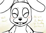 2015 animated animatronic anthro binary_code black_background blush buckteeth clothing dialogue duo english_text eyes_closed five_nights_at_freddy's five_nights_at_freddy's_3 inkyfrog lagomorph leporid looking_at_viewer machine male mammal rabbit robot scottgames shadow_bonnie_(fnaf) shirt short_playtime simple_background spring_bonnie_(fnaf) springtrap_(fnaf) t-shirt teeth text topwear white_background