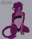 animal_genitalia anthro bedroom_eyes bulge claws clothing covered_nipples fangs fully_sheathed genitals hair horn kneeling long_hair looking_at_viewer male mostly_nude narrowed_eyes one-piece_swimsuit patterned_fur purple_body purple_eyes seductive sheath simple_background smile smiling_at_viewer snaggle_tooth solo spots swimwear teeth tight_clothing translucent translucent_clothing translucent_swimwear big_chief_bakari_(artist) gris_swimsuit meme_clothing aiko_orkan_(big_chief_bakari) hybrid mammal 5:6 absurd_res hi_res meme