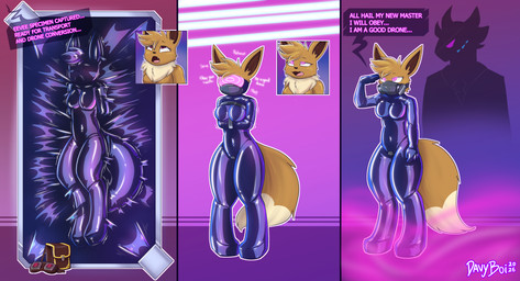 ahegao anthro bag bdsm bondage bound clothing dialogue drone dronesuit dronification duo encasement exposed eyewear female fully_restrained gas_mask goggles hypnosis hypnotic_eyes hypnotic_visor latex latex_clothing latex_skinsuit looking_pleasured male male/female mask master mind_break mind_control restrained_arms restraints servant skinsuit solo straitjacket struggling struggling_to_get_out tight_clothing vacuum_bed visor davyboi nintendo pokemon eevee generation_1_pokemon pokemon_(species) absurd_res hi_res