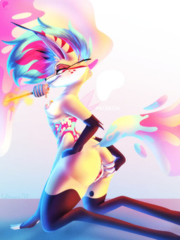 4_arms anthro anus butt demonic female multi_arm multi_limb nude nude_female patreon_logo presenting solo kathiana_art hellaverse helluva_boss patreon queen_bee-lzebub_(helluva_boss) arthropod bee canid canine demon fox hymenopteran insect mammal 3:4 hi_res