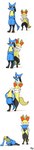 3_fingers 3_toes absurd_res anthro binary_drawing black_body black_fur black_legs blue_arms blue_body blue_fur braixen canid canine cel_shading crossed_arms daleport996 detachable detachable_head dipstick_tail duo emerging_from_the_shadows falling_over feet female fingers four_frame_image four_frame_sequence fur generation_4_pokemon generation_6_pokemon hi_res holding_head inner_ear_fluff long_image lucario male mammal markings mischievous mischievous_smile motion_lines nintendo orange_eyes orange_inner_ear_fluff pokemon pokemon_(species) red_eyes sequence shaded signature simple_background sneaking surprise surprised_expression tail tail_markings tall_image toes tuft upscale white_arms white_background yellow_body yellow_fur