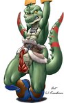 cloaca crocodile dandy erection karabiner knot legendz looking_at_viewer male penis plain_background reptile scalie solo white_background
Rating: Explicit
Score: 1
User: Manalith
Date: August 29, 2010