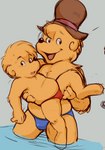 age_difference anthro bulge clothing duo fur hat headgear headwear male older_male open_mouth open_smile shota simple_background smile speedo swimwear tan_body tan_fur water young young_anthro young_male younger_male dandi berenstain_bears brother_bear_(character) papa_bear bear mammal father_(lore) father_and_child_(lore) father_and_son_(lore) parent_(lore) parent_and_child_(lore) parent_and_son_(lore) son_(lore)