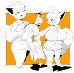 anthro bdsm bondage bound breasts duo female kemono male male/female simple_background sakana8888888 nintendo pokemon generation_1_pokemon generation_4_pokemon pokemon_(species) shinx vulpix hi_res