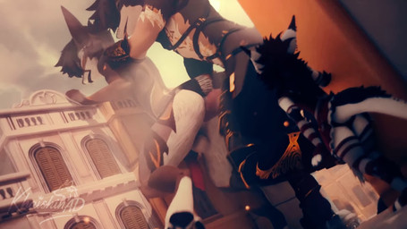 anal anal_penetration anthro balls day duo_focus genitals group macro macro_male macro_on_macro male male/male male_penetrated male_penetrating male_penetrating_male outside penetration penile penile_penetration penis penis_in_ass sex trio khaishin arkvin khaishin_(character) nardoragon rexouium 3d_(artwork) 3d_animation animated digital_media_(artwork) hi_res long_playtime webm