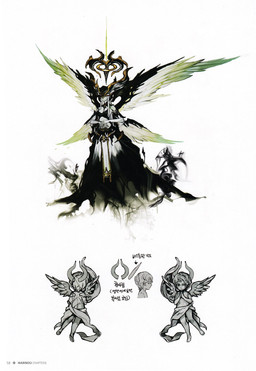after_transformation ambiguous_gender clothing corruption dress female female/ambiguous halo pale_skin pihne_(mabinogi) rock size_difference smaller_ambiguous tall_girl text unholy_abomination mabinogi angel apostle_(mabinogi) cherub elemental_creature fallen_angel familiar human humanoid hybrid mammal mineral_fauna rock_creature concept_art hi_res korean_text official_art
