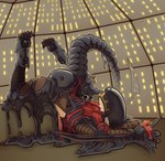 anthro aroused butt inside latex liquid_latex looking_at_viewer male pawpads paws solo tail teasing teeth transformation crazmax alien_(franchise) alien bat goo_creature mammal monster symbiote xenomorph shiny_(disambiguation) digital_media_(artwork) hi_res