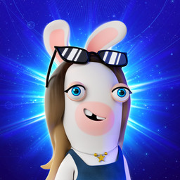 alternate_species anthro black_eyewear black_sunglasses blue_background blue_clothing blue_eyes blue_shirt blue_tank_top blue_topwear brown_hair buckteeth clothed clothed_anthro clothed_female clothing cosmic_background eyelashes eyewear eyewear_on_head female female_anthro flat_chested fur furrification hair jewelry lidded_eyes light long_ears long_hair looking_at_viewer multicolored_body multicolored_hair necklace noseless open_mouth open_smile rabbidification shirt simple_background smile smiling_at_viewer solo space space_background sunglasses sunglasses_on_head tan_body tan_eyelids tan_inner_ear tan_skin tank_top teeth topwear two_tone_body two_tone_hair white_body white_fur virgile_maratrey raving_rabbids rayman_(series) real_world ubisoft britt-britt lagomorph mammal rabbid 1:1 2022 3d_(artwork) absurd_res autodesk_maya_(artwork) bust_portrait colored digital_media_(artwork) english_description hi_res lighting official_art portrait shaded zbrush_(artwork)