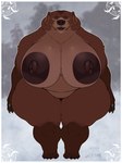 anthro areola big_areola big_breasts big_nipples breasts claws dark_areola dark_nipples ear_piercing featureless_crotch female huge_areola huge_breasts huge_hips huge_nipples huge_thighs lips mature_female montgomery_glands navel nipples nude overweight overweight_anthro overweight_female piercing solo thick_thighs venus_figure wide_hips dizzyknight bear mammal 3:4 absurd_res digital_media_(artwork) hi_res