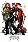 breasts clothing eyewear female flower fool's_hat goggles group hair hammer hat headgear headwear plant red_hair rose_(flower) smile tail tight_clothing tools weapon whip alex_garner batman_(series) dc_comics catwoman harley_quinn poison_ivy_(dc_comics) selina_kyle_(character) human mammal