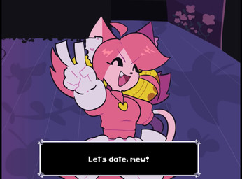 2_horns :3 ambiguous_gender ambiguous_human anthro bell_accessory beverage biped black_hair blue_body blue_skin bodily_fluids bottomwear bristled_fur bristled_tail brown_hair cafe clothed clothing cute_fangs dancewear detailed_background dialogue dialogue_box dipstick_tail doorway eye_contact eyes_closed eyewear fangs female female_anthro female_humanoid floppy_ears fluffy fur gesture glasses grey_body grey_skin group hair hand_gesture heart_symbol holding_beverage holding_object horn inner_ear_fluff inside jewelry looking_at_another looking_at_viewer male male_anthro markings multicolored_body multicolored_fur music necklace pink_body pink_fur pink_hair pink_horn pink_scales scales scarf shocked short_hair skirt snout sweat sweatdrop tail tail_markings talking_to_another tan_body tan_skin teeth text tuft tutu two_tone_body two_tone_fur v_sign wearing_glasses white_body white_fur white_inner_ear_fluff wide_eyed yellow_sclera shammah deltarune undertale_(series) kris_dreemurr mew_mew_(undertale) pink_(deltarune) ralsei soul_(deltarune) susie_(deltarune) vessel_(deltarune) animal_humanoid bovid caprine darkner felid felid_humanoid feline feline_humanoid goat human humanoid mammal mammal_humanoid scalie seven_flowers 2d_animation animated english_description english_text hi_res short_playtime sound video