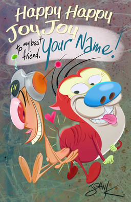 3_toes 4_fingers abstract_background ambiguous_anthro ambiguous_gender anthro armor ass_to_ass bite butt clothing deformed duo eye_contact featureless_crotch feet fingers fur gloves gloves_only green_clothing green_eyes green_gloves green_handwear grin hair handwear handwear_only headgear headgear_only heart_symbol helmet helmet_only looking_at_another looking_back looking_back_at_another mostly_nude open_mouth pink_sclera red_body red_eyes red_fur side_view smile standing tan_body tan_fur teeth text toes tongue tongue_bite tongue_out toony john_k nickelodeon ren_and_stimpy ren_höek stimpy_j._cat canid canine canis chihuahua domestic_cat domestic_dog felid feline felis mammal toy_dog artist_name digital_media_(artwork) english_text shaded