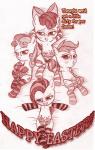 2014 apple_bloom_(mlp) babs_seed_(mlp) blush bow cub cutie_mark_crusaders_(mlp) dialog easter english_text equine female friendship_is_magic group hair half-closed_eyes holidays horn horse jaxonian lesbian looking_at_viewer lying mammal my_little_pony on_back panties pony scootaloo_(mlp) smile socks sweetie_belle_(mlp) teats text underwear unicorn young
Rating: Questionable
Score: 4
User: lemongrab
Date: April 20, 2014