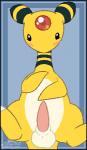 animal_genitalia balls blush erection feral genitals happy male penis presenting presenting_penis sheath solo spread_legs spreading tapering_penis afterglow_ampharos nintendo pokemon afterglow_the_ampharos ampharos generation_2_pokemon pokemon_(species) aliasing digital_media_(artwork) low_res