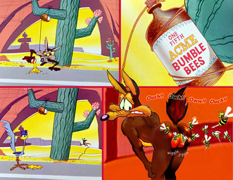 4_fingers anthro arched_back arm_tuft athletic athletic_anthro athletic_male back_muscles beak bee_sting being_chased belly bent_over biped bird_feed bird_seed black_eyes black_nose blue_body blue_feathers blush body_blush bottle bouncing_butt brown_body brown_fur bubble_butt butt butt_blush butt_focus butt_jiggle butt_pose butt_torture butthurt cactus canyon casual_nudity chasing cheek_tuft clenched_teeth close-up container countershade_torso countershading crouching desert duo elbow_tuft erect_tail eyebrows facial_tuft feathers feet feral fingers forearm_tuft forearms four_frame_sequence fur glance glancing_back group hands_on_knees hands_on_legs hands_on_own_knees hands_on_own_legs hands_on_own_thighs hands_on_thighs head_tuft horde humanoid_hands jiggling kneeling lines_drawn looking_back_at_self male motion_lines multicolored_body multicolored_butt multicolored_feathers multicolored_fur muscular muscular_anthro muscular_male natural nude nudist orange_legs pain plant pose pouring puffed_tail purple_body purple_feathers raised_eyebrows raised_finger raised_tail rear_view reddened_butt reveal road running sand screencap seed shoulder_blades shoulder_tuft sky smile solo sound_effects spine standing sting tail talons tan_belly tan_body tan_eyebrows tan_fur teeth text toes trap_(contrivance) tuft two_tone_body two_tone_butt two_tone_feathers two_tone_fur white_sclera wide_eyed wide_hips yellow_beak yellow_sclera yellow_sky mreiof acme acme_products looney_tunes warner_brothers road_runner_(looney_tunes) wile_e._coyote arthropod avian bee bird canid canine canis coyote cuculiform greater_roadrunner hymenopteran insect mammal new_world_ground_cuckoo roadrunner 2013 colored comic detailed digital_drawing_(artwork) digital_media_(artwork) digital_painting_(artwork) english_text painting_(artwork) pinup shaded warm_colors