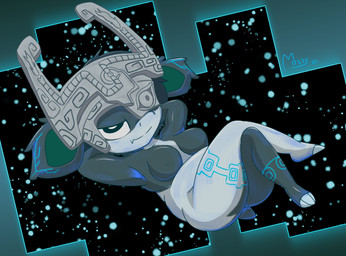 anthro armor big_ears bodypaint claws clothing cosplay female fused_shadow headgear headwear helmet leg_markings markings nude nude_female shortstack shortstack_female slightly_chubby slightly_chubby_female solo tail mossycl nintendo pokemon the_legend_of_zelda twilight_princess fan_character midna nadine_(mossycl) generation_1_pokemon imp mammal nidorina pokemon_(species) rodent hi_res