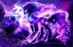 blue_body blue_feathers building cosmic_hair cutie_mark duo ethereal_hair feathered_wings feathers female feral flying glowing horn house magic moon pseudo_hair shield sparkles star wings aquagalaxy equum_amici friendship_is_magic hasbro my_little_pony mythology princess_luna_(mlp) tantabus equid equine mammal mythological_creature mythological_equine winged_unicorn 2015 animated huge_filesize short_playtime