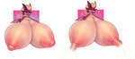 2022 accessory anthro big_breasts blonde_hair blush bodily_fluids breast_expansion breasts digital_media_(artwork) dragon embarrassed excessive_lactation expansion female furgonomics gold_(metal) gold_jewelry hair hi_res horn horn_accessory huge_breasts hyper hyper_breasts hyper_lactation jewelry lactating looking_pleasured membrane_(anatomy) membranous_wings mythological_creature mythological_scalie mythology nipples nude projectile_lactation raikissu red_body red_scales scales scalie simple_background smile solo surprise tongue tongue_out wings