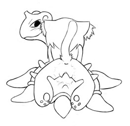 ambiguous_gender anthro anus duo ear_tuft female female/ambiguous feral genitals horn loli pawpads penetration sex spikes straddling tuft vaginal vulva young young_anthro young_female jellymouse nintendo pokemon domestic_cat felid feline felis generation_1_pokemon lapras mammal pokemon_(species) monochrome