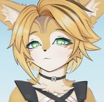 anthro blonde_hair clothed clothing female fur green_eyes hair looking_at_viewer simple_background solo yellow_body yellow_fur tanatos_aaa mihoyo zenless_zone_zero pulchra_fellini felid feline leopardus mammal ocelot absurd_res digital_media_(artwork) hi_res