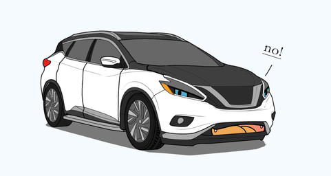 ambiguous_gender blue_eyes car feral machine open_mouth open_smile smile solo teeth vehicle wheel white_body white_car eibvdy dire_car dire_machine dire_vehicle living_car living_machine living_vehicle 2024 hi_res