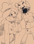 4_fingers accessory adolescent angry anthro areola balls big_areola big_balls big_breasts big_eyes big_nipples big_nose big_penis black_text blush blush_lines bodily_fluids body_writing breasts curved_eyebrows curvy_figure directional_arrow ear_piercing ear_stud erection eyebrows eyelashes eyeshadow faceless_character faceless_male female ffm ffm_threesome fingers front_view frown genital_fluids genitals glans glistening glistening_eyes group group_sex hair hair_accessory hair_ring holding_object holding_pencil huge_penis humanoid_genitalia humanoid_penis iris leaking_precum licking long_eyelashes long_hair looking_down makeup male male/female musk musk_clouds nipples no_pupils nude nude_anthro nude_female nude_humanoid nude_male one_eye_closed one_eye_half-closed open_mouth open_smile oral paper pencil_(object) penile penis penis_lick piercing precum precum_on_penis pupils pussy saliva saliva_string sex smile smiling_at_another standing sweat sweaty_balls sweaty_body sweaty_genitalia teeth text text_emphasis thick_eyebrows thick_penis thin_eyebrows threesome tongue tongue_out trio underline unusual_anatomy unusual_genitalia unusual_pussy wink winking_at_another writing_on_face young young_anthro young_female young_humanoid papayathebun cartoon_network the_amazing_world_of_gumball rachel_wilson teri_(tawog) bear humanoid mammal paper_creature rainbow_lass 2025 digital_drawing_(artwork) digital_media_(artwork) english_text hi_res monochrome sepia