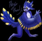 anthro black_claws black_sclera black_scutes blonde_eyebrows blonde_hair blue_body blue_ears blue_feathers blue_hair blue_inner_ear_fluff blue_tail blue_tail_tuft blue_wings claws dialogue dipstick_tail eyebrows feather_hair feathered_wings feathers finger_claws hair happy inner_ear_fluff male male_anthro markings nude nude_anthro nude_male open_mouth pawpads pseudo_hair purple_insides purple_mouth purple_pawpads purple_tongue scuted_feet scuted_hands scutes simple_background smile solo tail tail_markings tail_tuft talking_to_viewer toe_claws tongue transparent_background tuft white_body white_feathers white_inner_ear winged_arms wings yellow_body yellow_eyes yellow_feathers yellow_tail_tip yellow_wings yooney_tunes_moth tenyi_(cobalt_the_jackal) avali avian 2024 alpha_channel hi_res signature male_(lore)