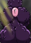 anthro anus balls big_balls fur genitals huge_balls hyper hyper_balls hyper_genitalia male puffy_anus purple_body purple_fur solo quiggly_(artist) quiggly_(character) alien squellac absurd_res hi_res