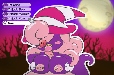 big_breasts bodily_fluids breast_play breasts clothing cum cum_on_face cumshot duo ejaculation erection faceless_character faceless_male female first_person_view genital_fluids genitals gloves hair hair_over_eyes handwear hat headgear headwear heart_symbol humanoid_genitalia humanoid_penis kiss_on_penis kissing lips male nipple_piercing nipples not_furry orgasm penile penis piercing pink_hair purple_body sex smile thick_lips titfuck white_clothing white_gloves white_handwear fuwuart mario_bros nintendo paper_mario vivian_(mario) ghost human humanoid mammal shadow_siren spirit 2017 animated digital_media_(artwork)