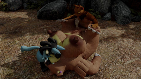 angry anthro anthro_penetrated anus anvil_position areola audible_ejaculation backsack balls big_areola big_breasts big_vulva black_body black_fur black_nose blue_body blue_fur blue_penis bodily_fluids bouncing_balls breasts brown_anus brown_body brown_fur brown_nipples brown_pawpads brown_vulva claws cum cum_drip cum_from_mouth cum_from_vagina cum_in_mouth cum_in_vagina cum_inside day disembodied_penis double_penetration dripping ear_piercing ear_ring earrings_only ejaculation feet fellatio female female_penetrated foot_focus foot_rub forest from_front_position fur genital_fluids genitals green_eyes group group_sex growling hyper hyper_genitalia hyper_vulva larger_female leaking_cum legs_up looking_at_another lying male male/female male_penetrating male_penetrating_female moan nipples on_back oral oral_penetration orange_eyes orgasm orgasm_face outside outside_sex pawpads penetration penile penile_penetration penis penis_in_mouth penis_in_vagina piercing pink_anus plant plump_labia questionable_consent ring_piercing rock sex size_difference slightly_chubby smaller_male spikes spikes_(anatomy) spitroast tail tail_motion tailwag teeth threesome throbbing throbbing_balls toe_claws tree trio vaginal vaginal_penetration vulva yellow_eyes epikkurf hoshinomeririri_(va) lehornysfx3d opennsfwsp_(va) pixelcarnagee_(va) nintendo pokemon bearphones bear generation_2_pokemon generation_4_pokemon lucario mammal pokemon_(species) ursaring 16:9 2025 3d_(artwork) 3d_animation animated blender_(artwork) blender_cycles_(artwork) digital_media_(artwork) hi_res huge_filesize long_playtime sound video widescreen