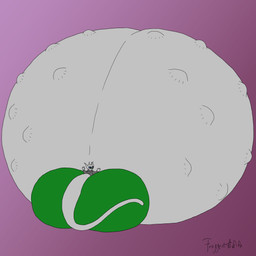 anthro belly big_belly big_butt big_tail black_eyewear black_glasses black_sclera blue_eyes bottomwear butt clothing eyewear fetal_movement glasses green_bottomwear green_clothing green_leggings green_legwear green_nose green_pants grey_body grey_clothing grey_ears grey_hoodie grey_tail grey_topwear hand_on_belly hand_on_own_belly hoodie huge_belly huge_butt huge_tail hyper hyper_belly hyper_butt hyper_pregnancy hyper_tail immobile leggings legwear long_tail looking_at_viewer looking_back looking_back_at_viewer male pants pregnant pregnant_anthro pregnant_male purple_background rear_view simple_background smile smiling_at_viewer solo tail tight_clothing topwear froggerest microsoft ori_(series) xbox_game_studios reathe_(character) guardian_spirit 1:1 2025 absurd_res colored digital_drawing_(artwork) digital_media_(artwork) flat_colors hi_res signature