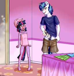 anthro balls blush clothing duo female fingers genitals hair horn loli male open_mouth outside penis standing vulva young young_anthro anibaruthecat friendship_is_magic hasbro my_little_pony mythology shining_armor_(mlp) twilight_sparkle_(mlp) equid equine mammal mythological_creature mythological_equine unicorn 2026 absurd_res digital_media_(artwork) hi_res brother_(lore) brother_and_sister_(lore) sibling_(lore) sister_(lore)