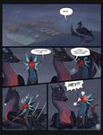 ambiguous_gender bubble claws dialogue duo duo_focus feral fluffy fluffy_chest fur group horn humor markings onomatopoeia paws raining sitting smile sound_effects speech_bubble tail text tongue tongue_out wet wings 5ushiroll mythology dragon mythological_creature mythological_scalie scalie absurd_res comic digital_media_(artwork) english_text hi_res signature