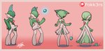 balls basic_sequence bodily_fluids border chest_spike colored dawn_stone ed-fokk3r evolutionary_stone female feminization four_frame_sequence gallade gardevoir generation_3_pokemon generation_4_pokemon genitals green_hair hair hi_res humanoid linear_sequence looking_down male nintendo penis penis_shrinking pink_border pokemon pokemon_(species) red_eyes simple_background small_balls small_penis solo species_transformation spikes spikes_(anatomy) surprised_expression tears transformation transformation_sequence white_body