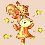 anthro clothing death female gore hat headgear headwear looking_at_viewer macabre solo star twirling simski animal_crossing nintendo hazel_(animal_crossing) patty_(animal_crossing) bovid bovine cattle mammal rodent sciurid tree_squirrel 1:1 hi_res