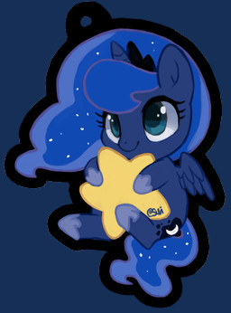 blue_body blue_hair chibi cutie_mark eyelashes feathered_wings feathers green_eyes hair horn looking_up simple_background smile solo transparent_background wings suizilla friendship_is_magic hasbro my_little_pony mythology princess_luna_(mlp) equid equine mammal mythological_creature mythological_equine winged_unicorn 2013 alpha_channel