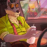 anthro arm_hair balls belt bodily_fluids body_hair bottomwear cheek_tuft chin_tuft clothing colored_nails cum cumshot detailed_background ejaculation erection eyes_closed eyewear facial_tuft fur genital_fluids genitals green_clothing green_shirt green_topwear grey_body grey_fur in_vehicle looking_pleasured male masturbation mature_male multicolored_body multicolored_fur nails open_belt open_mouth orgasm orgasm_face pants penetrable_sex_toy penile penile_masturbation penis pink_nail_polish pink_nails public sex_toy shirt smile smirk solo sunglasses tan_body tan_fur teeth text topwear trash_can tuft two_tone_body two_tone_fur unbuttoned_pants unbuttoned_shirt untied_necktie unsafescapewolf dale_donovan_(friends_vs_friends) canid canine canis mammal wolf 1:1 2025 artist_name colored digital_media_(artwork) hi_res
