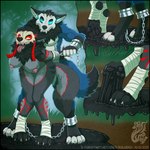 1:1 2021 4_toes abyssal_wolf anthro anthro_on_anthro anthro_penetrated anthro_penetrating anthro_penetrating_anthro areola bdsm black_border bondage border bound breasts canid canine chain chained close-up cuff_(restraint) digitigrade dominant dominant_male duo ear_piercing fantasy feet female female_penetrated foot_fetish foot_focus foot_wraps forest forest_background from_behind_position glowing glowing_eyes hands_behind_back hi_res leaning leaning_forward leilah_(rukaisho) lucian_(forestmaster) male male/female male_penetrating male_penetrating_female mammal mane mark_haynes mask nature nature_background nipples nude penetration penile penile_penetration penis_in_pussy piercing plant restrained restraints sex shackles skull_mask soles standing standing_sex sticky stuck stuck_feet submissive submissive_female tar tassels toes tongue tongue_out tree vaginal vaginal_penetration watermark wraps