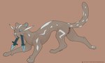 3_toes anus brown_body brown_fur crystal fangs feet female feral fur genitals humanoid_genitalia humanoid_pussy pawpads paws pussy red_background side_view simple_background solo stripes teeth toes whiskers white_body white_pawpads white_stripes srcook nintendo pokemon telegram chien-pao felid generation_9_pokemon legendary_pokemon mammal pantherine pokemon_(species) shiny_pokemon 2022 signature
