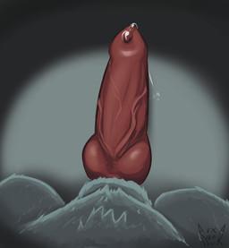 anthro bodily_fluids cum cum_drip cum_on_ground dripping first_person_view fur genital_fluids genital_focus genitals knot knotted_penis looking_down male pelvis penis precum precum_drip solo vein veiny_penis arxadark ambiguous_species canid canine mammal hi_res