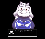 big_breasts black_background breasts clothing female horn purple_clothing red_eyes simple_background smile solo text_box karkrx23 undertale undertale_(series) toriel boss_monster_(undertale) bovid caprine mammal hi_res