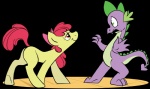 alpha_channel apple_bloom_(mlp) butt cub dragon duo equine fangs female feral friendship_is_magic fur hair horse in_heat interspecies male my_little_pony nervous ocrap plain_background pony purple_scales rannva red_hair scalie seductive smile spike_(mlp) standing straight transparent_background yellow_fur young
Rating: Safe
Score: 19
User: Sods
Date: October 12, 2012