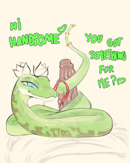 accessory bestiality big_penis bodily_fluids dialogue duo erection eyebrows eyelashes female feral first_person_view forked_tongue furgonomics genital_fluids genitals heart_symbol huge_penis human_on_feral interspecies jewelry long_tongue looking_at_viewer male male/female penis penis_grab precum ring smile tail tail_accessory tail_coil tail_jewelry tail_ring text tongue vein veiny_penis nobite dreamworks kung_fu_panda master_viper human mammal reptile scalie snake viper 2026 absurd_res english_text hi_res