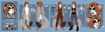 anthro balls boots chastity_cage chastity_device circumcised clothing eyewear flaccid footwear genitals glasses hair long_hair male penis shoes small_penis solo suit ruolina finian_wren american_opossum australian_possum mammal marsupial petaurid sugar_glider absurd_res hi_res model_sheet