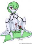 anal anal_penetration bdsm erection genitals male not_furry penetration penis sex_toy solo vibrator fox_lee nintendo pokemon gardevoir generation_3_pokemon mammal pokemon_(species)