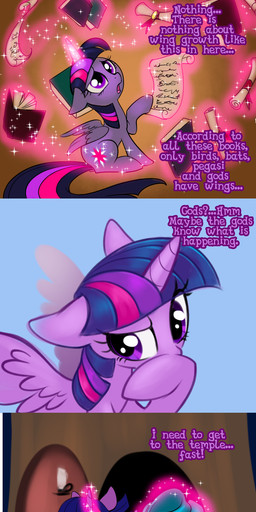 bedding blanket book box container cutie_mark duo feathered_wings feathers female feral fur glowing hair horn levitation magic multicolored_hair pink_hair princess purple_body purple_eyes purple_feathers purple_fur purple_hair quadruped royalty scroll tail text two_tone_hair white_body white_feathers wings sakuyamon_(artist) friendship_is_magic hasbro my_little_pony mythology princess_celestia_(mlp) twilight_sparkle_(mlp) equid equine mammal mythological_creature mythological_equine winged_unicorn absurd_res english_text hi_res long_image tall_image